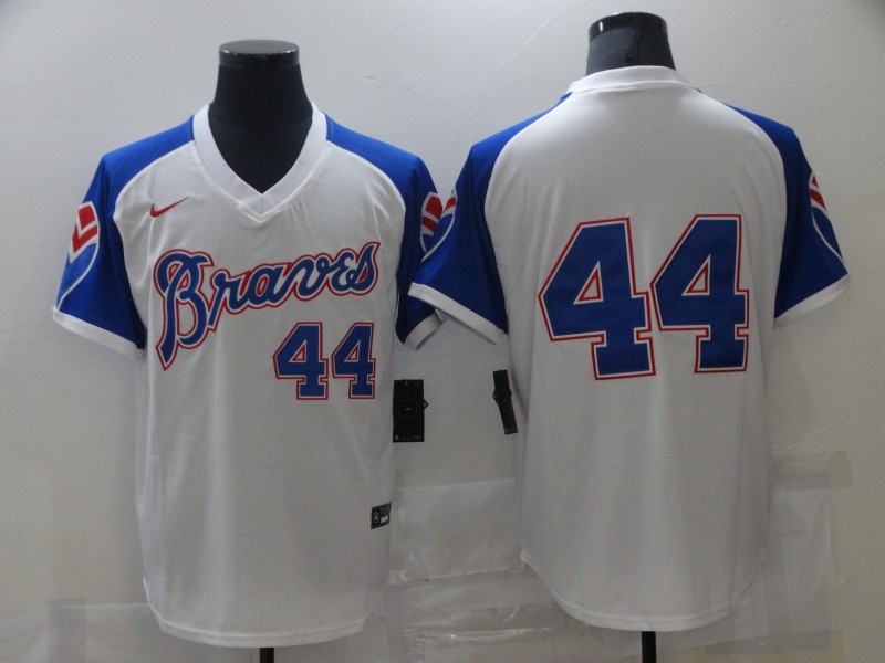 Braves 44 Hank Aaron White Nike Turn Back the Clock Jersey,We sell and wholesale Braves 44 Hank Aaron White Nike Turn Back the Clock Jersey on line form chian!
